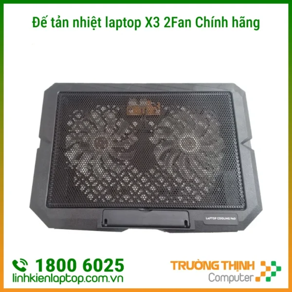 Đế tản nhiệt laptop X3 2Fan (201X3) Chính hãng