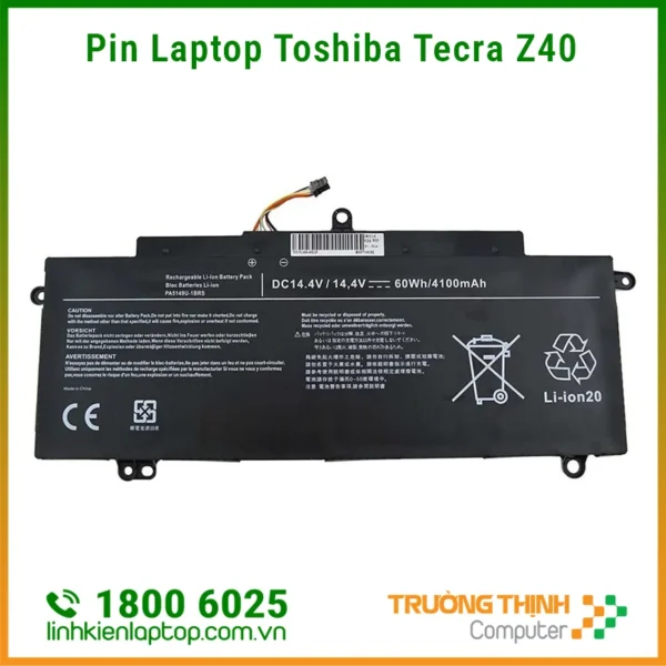 Địa Điểm Thay Pin Laptop Toshiba Tecra Z40 Giá Rẻ