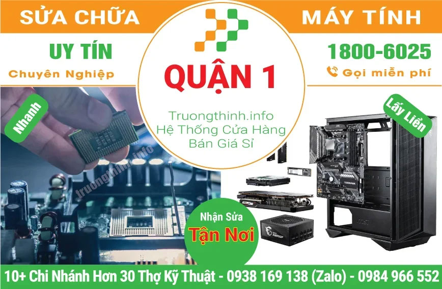 Sửa Chữa Máy Tính Giá Rẻ Tại Quận 1