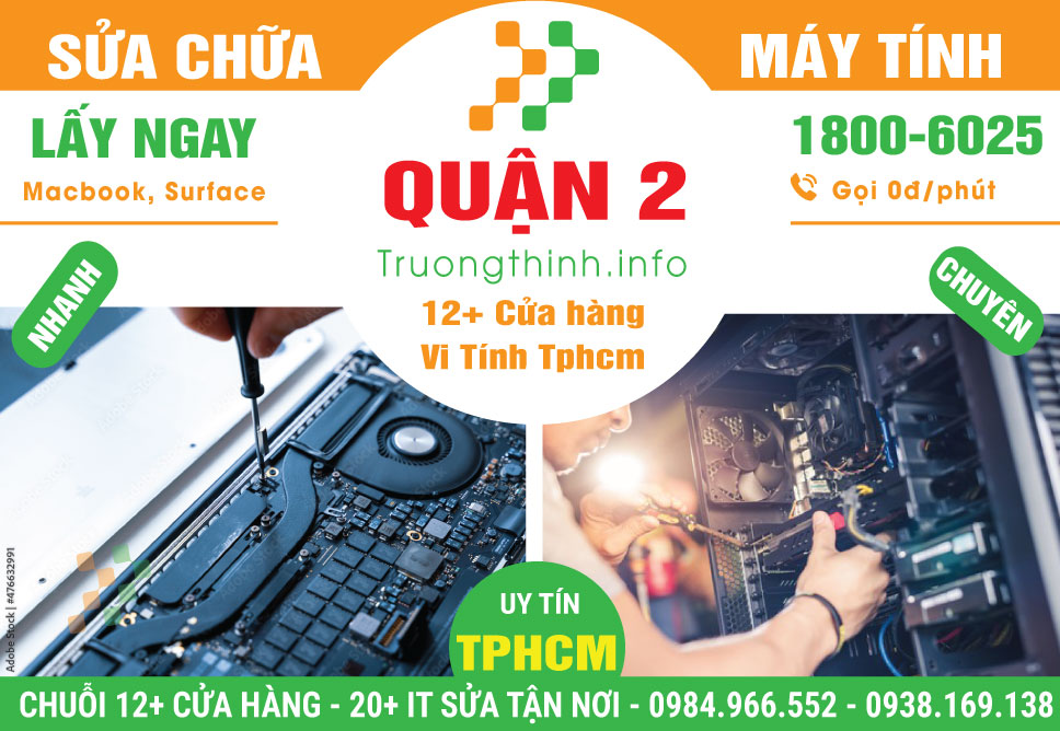 Sửa Chữa Máy Tính Giá Rẻ Tại Quận 2