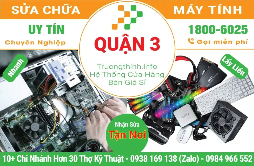 Sửa Chữa Máy Tính Giá Rẻ Tại Quận 3