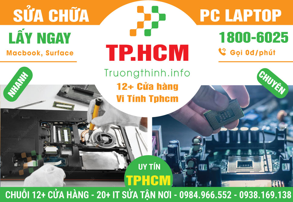 Sửa Chữa Máy Tính PC Laptop Giá Rẻ Tại TPHCM