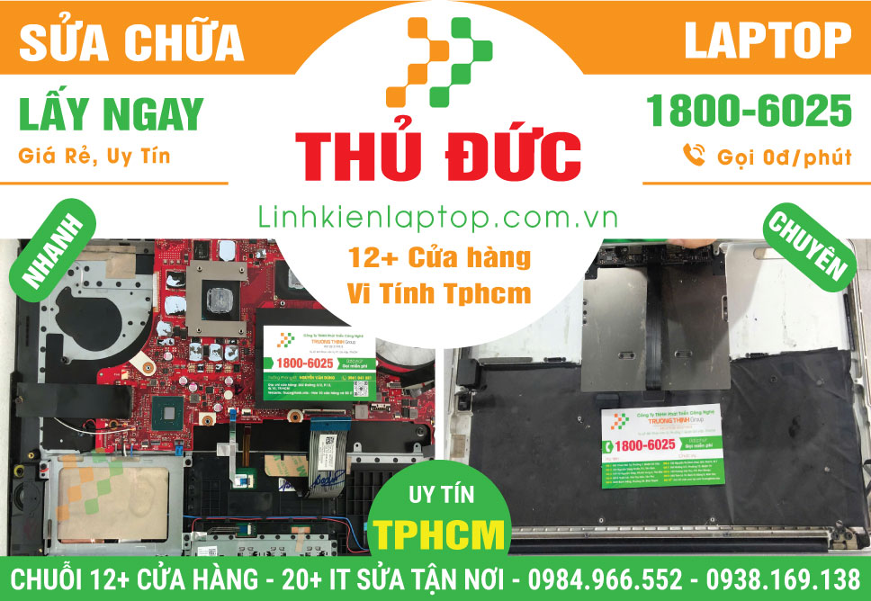 Sửa Chữa Máy Tính Xách Tay Laptop Giá Rẻ Tại Quận Thủ Đức