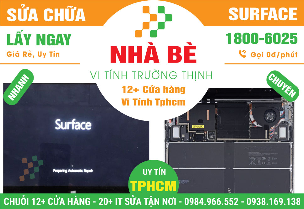 Sửa Chữa Surface Giá Rẻ Tại Huyện Nhà Bè