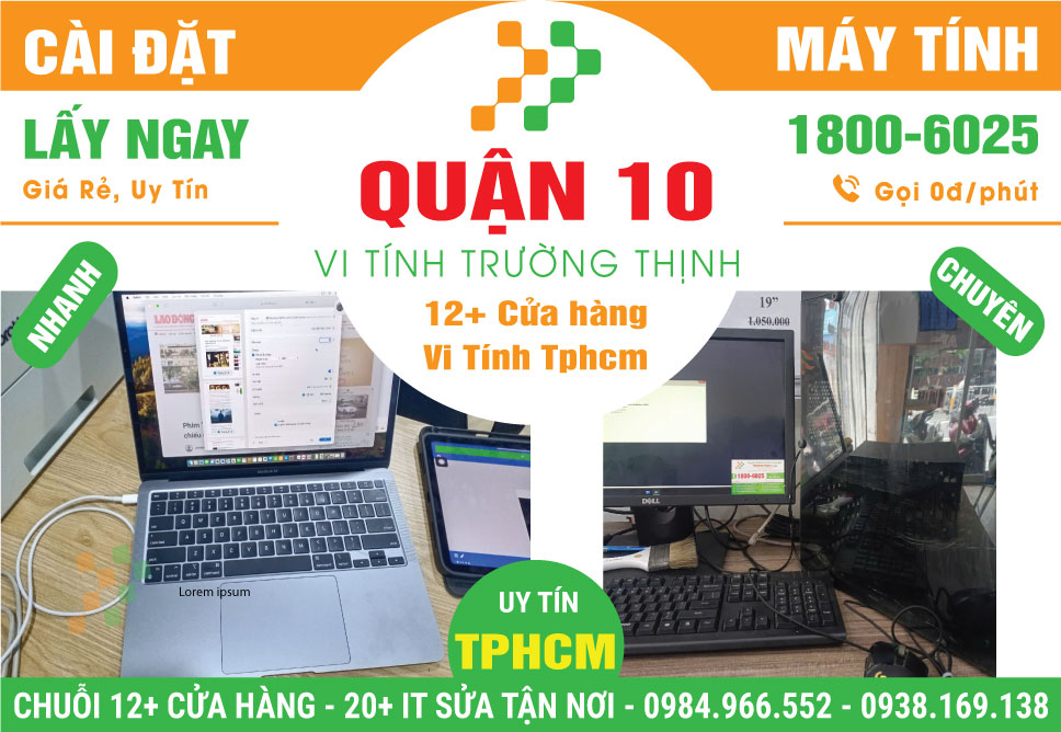 Cài Đặt Máy Tính Giá Rẻ Tại Quận 10