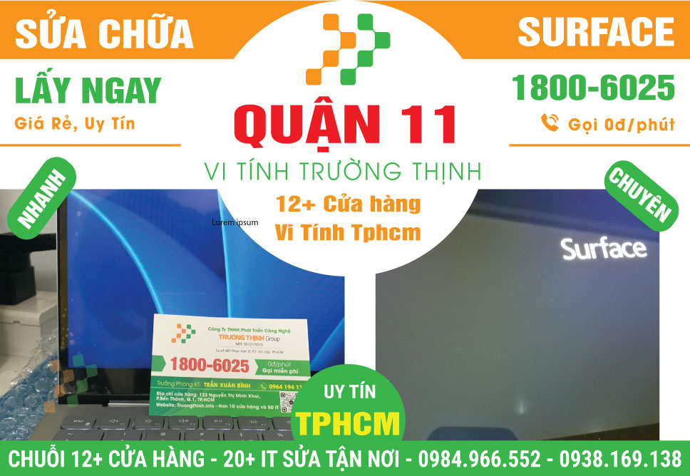 Sửa Chữa Surface Giá Rẻ Tại Quận 11