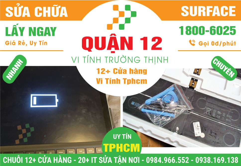 Sửa Chữa Surface Giá Rẻ Tại Quận 12