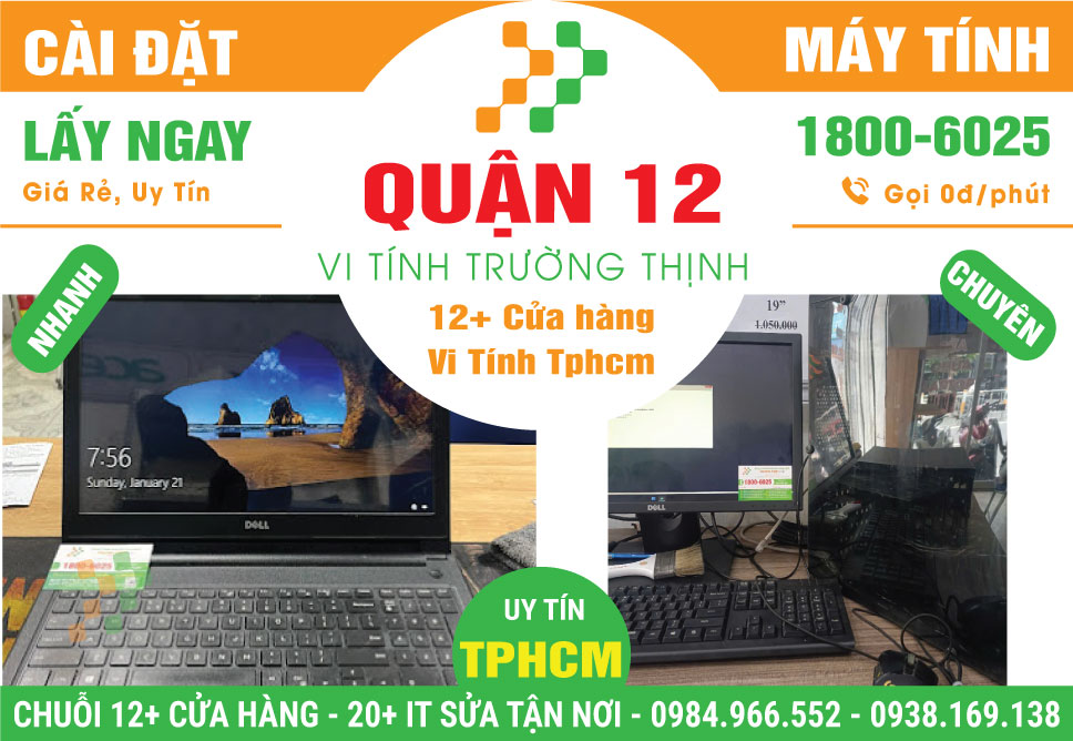 Cài Đặt Máy Tính Giá Rẻ Tại Quận 12