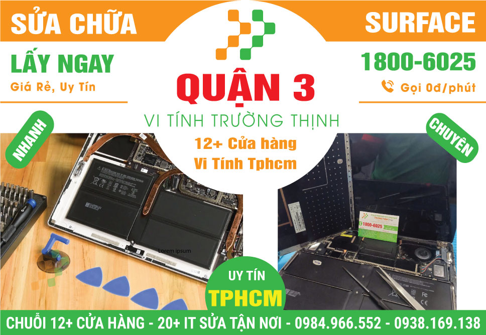 Sửa Chữa Surface Giá Rẻ Tại Quận 3