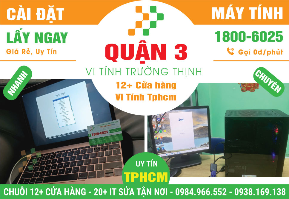 Cài Đặt Máy Tính Giá Rẻ Tại Quận 3