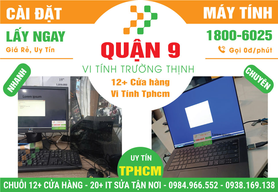 Cài Đặt Máy Tính Giá Rẻ Tại Quận 9