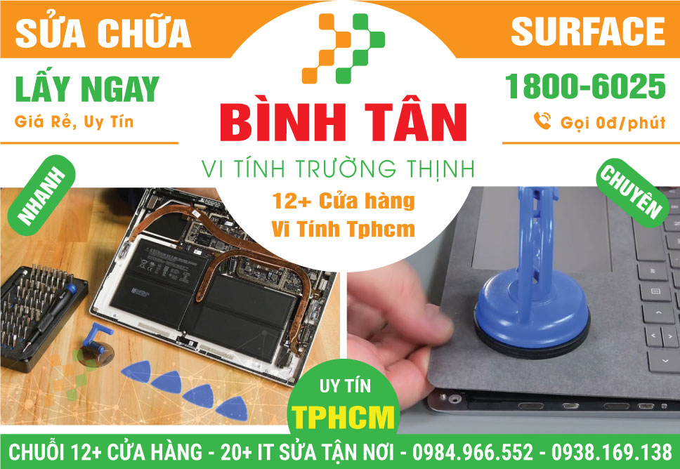 Sửa Chữa Surface Giá Rẻ Tại Quận Bình Tân