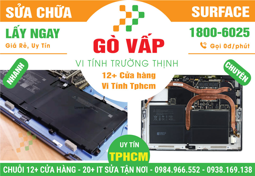 Sửa Chữa Surface Giá Rẻ Tại Quận Gò Vấp