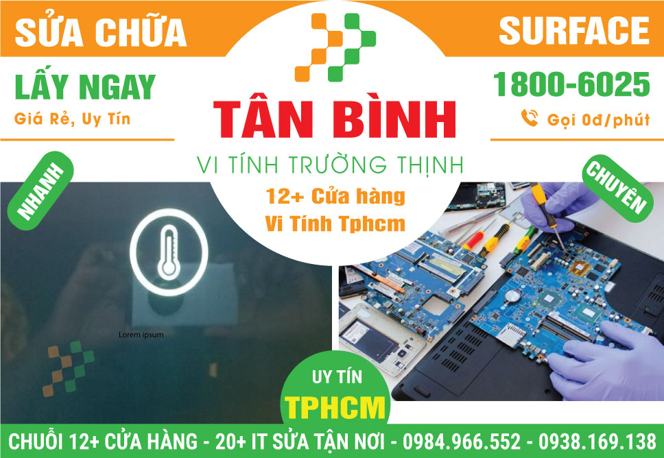 Sửa Chữa Surface Giá Rẻ Tại Quận Tân Bình