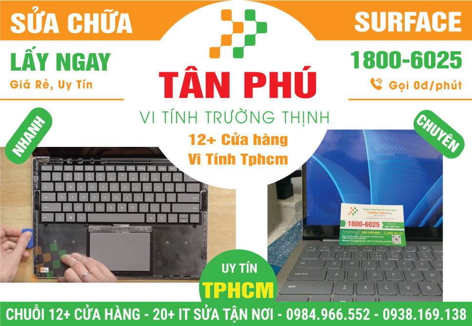 Sửa Chữa Surface Giá Rẻ Tại Quận Tân Phú