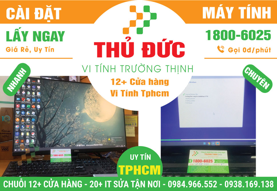 Cài Đặt Máy Tính Giá Rẻ Tại Quận Thủ Đức