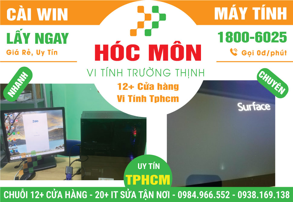 Dịch Vụ Cài Win Giá Rẻ Tại Huyện Hóc Môn