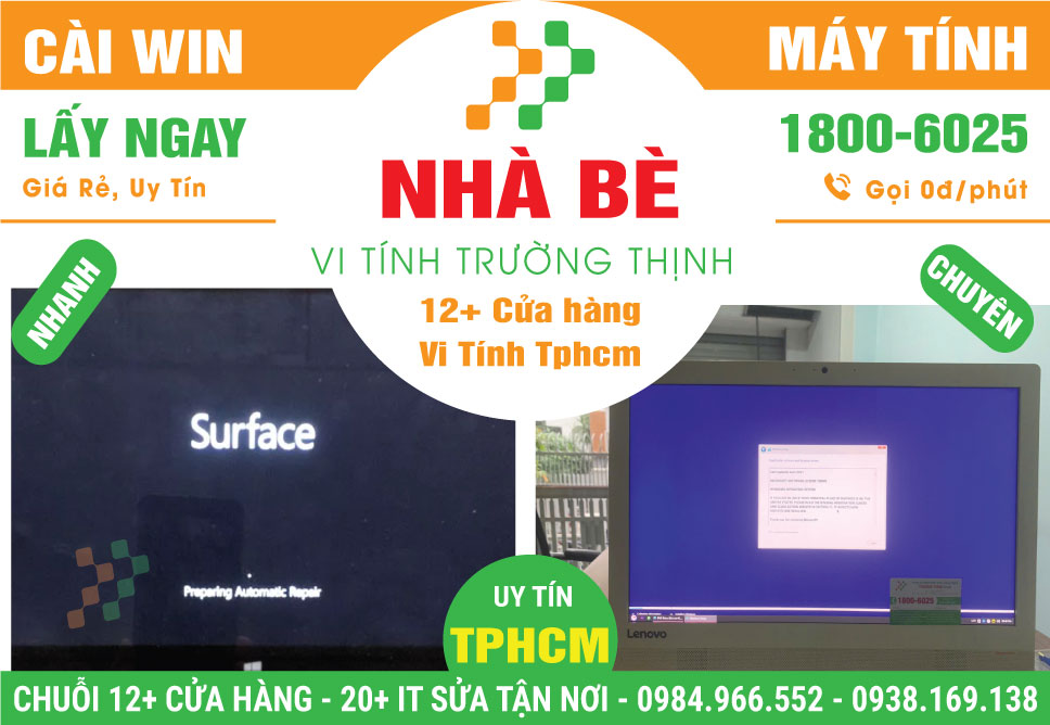 Dịch Vụ Cài Win Giá Rẻ Tại Huyện Nhà Bè