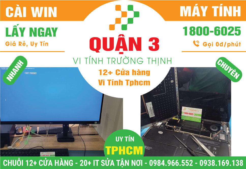 Dịch Vụ Cài Win Giá Rẻ Tại Quận 3