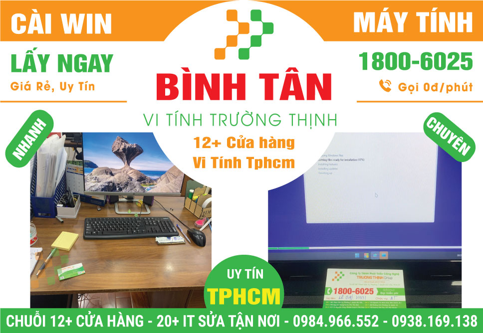 Dịch Vụ Cài Win Giá Rẻ Tại Quận Bình Tân