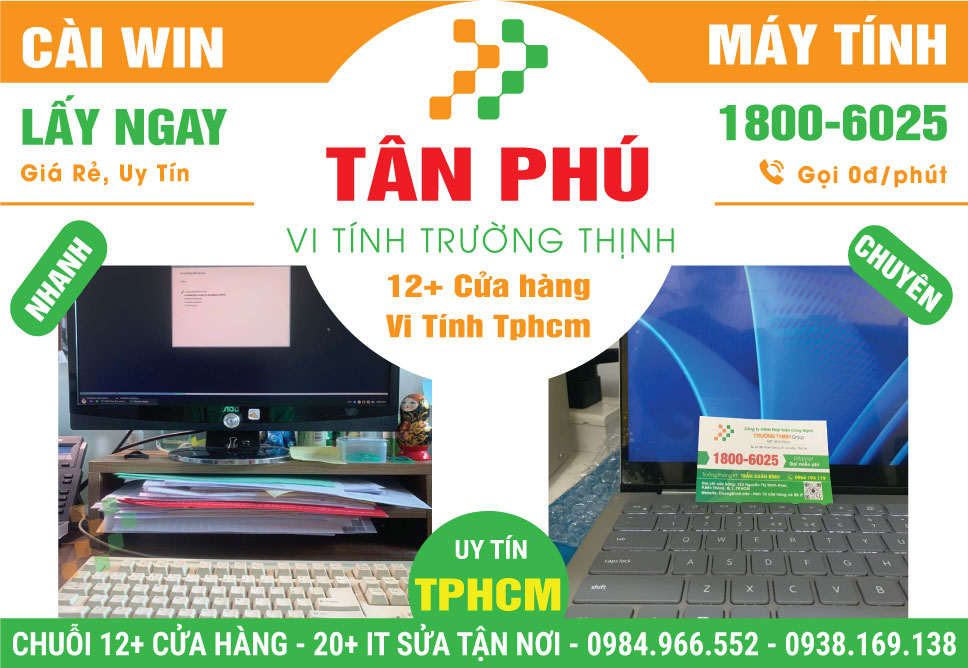 Dịch Vụ Cài Win Giá Rẻ Tại Quận Tân Phú