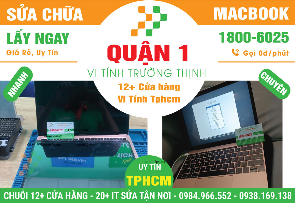 Sửa Chữa Macbook Giá Rẻ Tại Quận 1