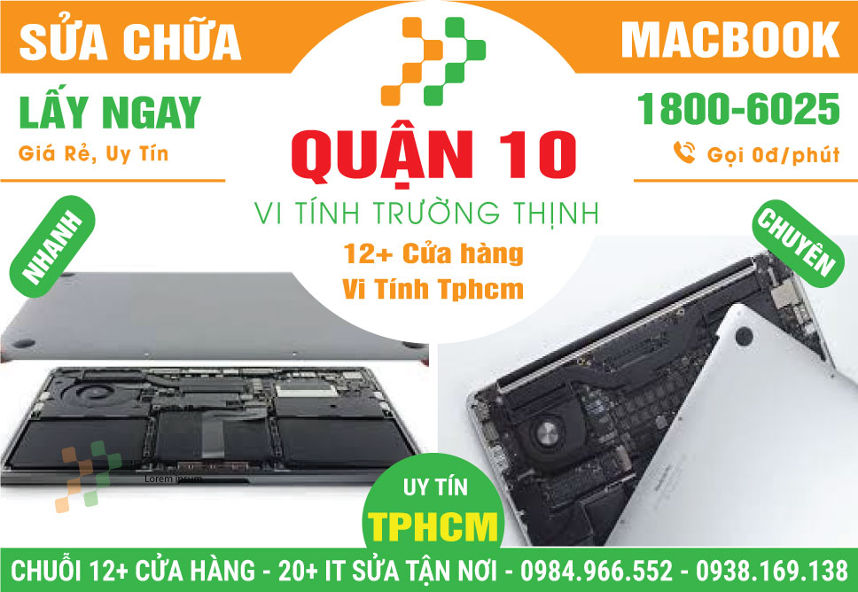 Sửa Chữa Macbook Giá Rẻ Tại Quận 10