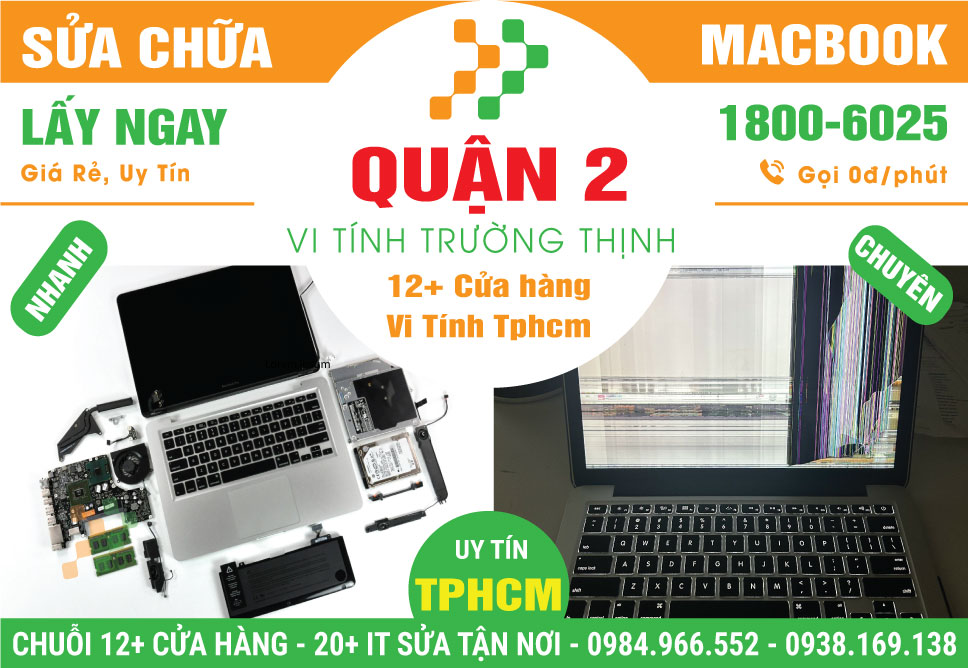 Sửa Chữa Macbook Giá Rẻ Tại Quận 2