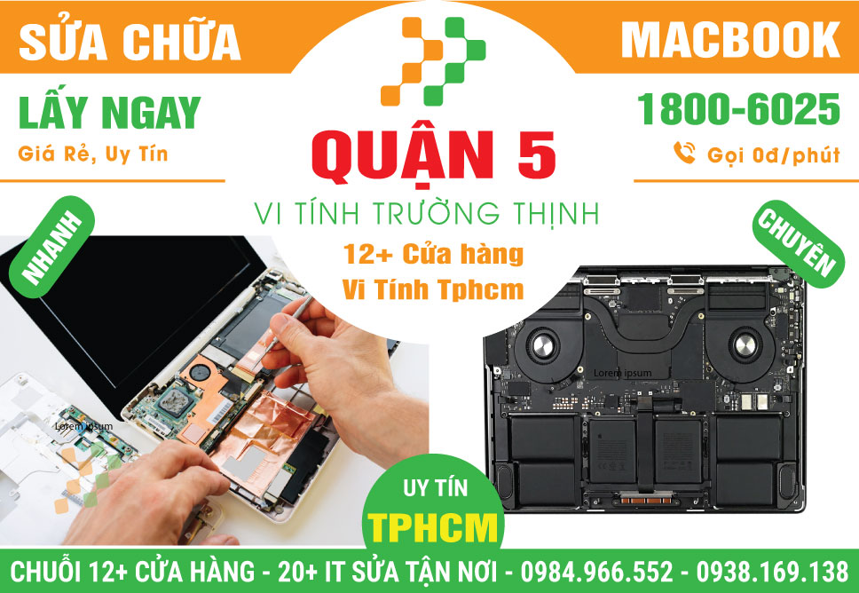 Sửa Chữa Macbook Giá Rẻ Tại Quận 5