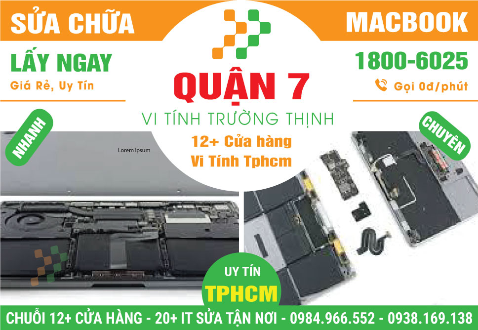 Sửa Chữa Macbook Giá Rẻ Tại Quận 7