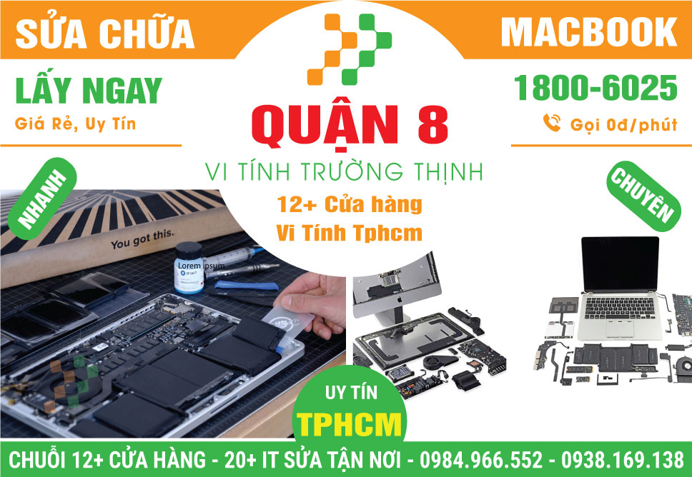 Sửa Chữa Macbook Giá Rẻ Tại Quận 8