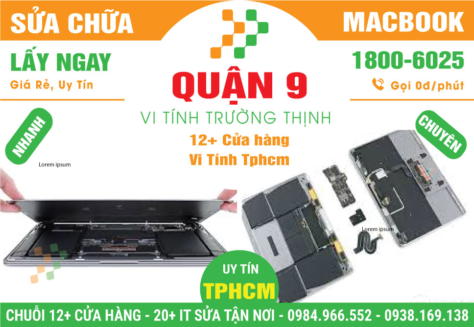 Sửa Chữa Macbook Giá Rẻ Tại Quận 9