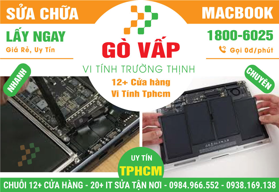 Sửa Chữa Macbook Giá Rẻ Tại Quận Gò Vấp