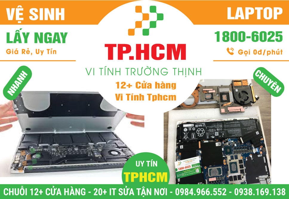 Dịch Vụ Vệ Sinh Laptop Giá Rẻ Tại TPHCM