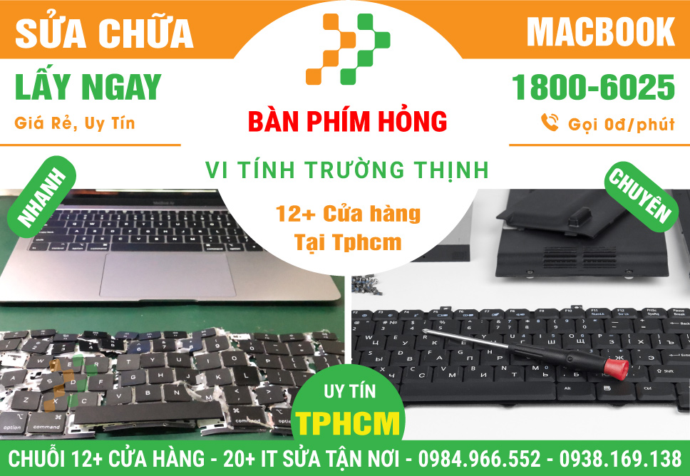 Sửa Chữa Bàn Phím Macbook Liệt Phím - Loạn Phím - Không Gõ Được