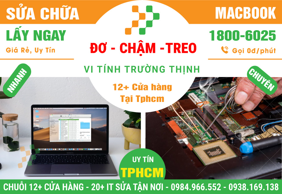 Sửa Chữa Macbook Bị Đơ - Chậm - Treo Máy