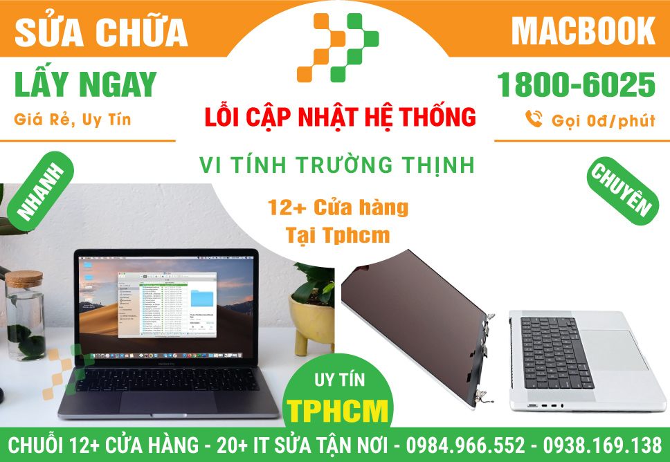 Sửa Chữa Macbook Lỗi Cập Nhật Hệ Thống