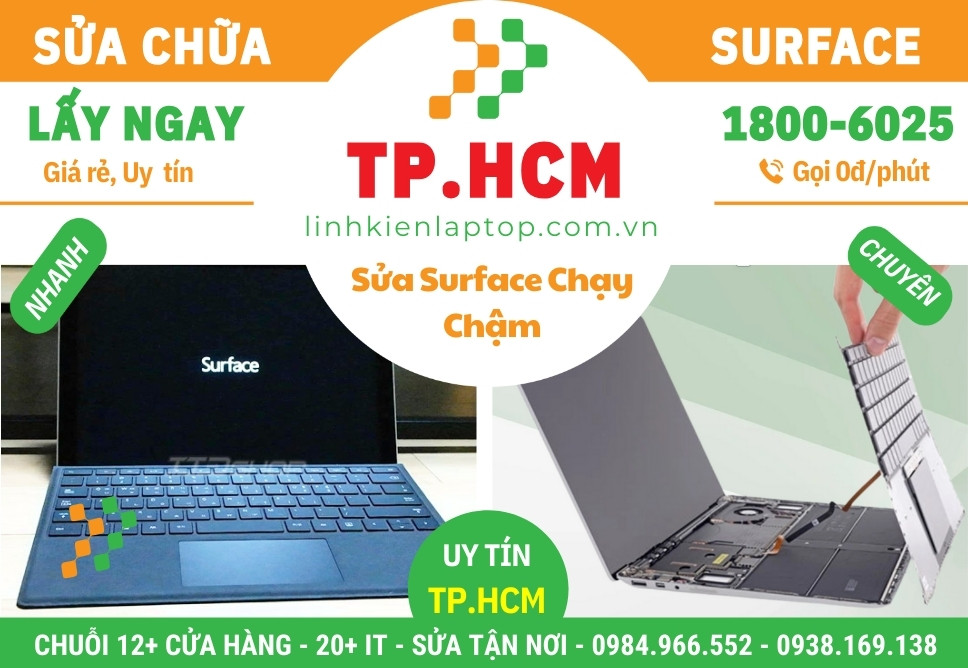 Sửa Surface Chạy Chậm – Treo Máy – Bị Đơ