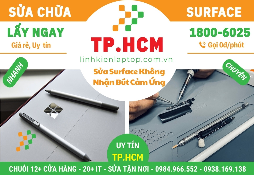 Sửa Surface Không Nhận Bút Cảm Ứng Tận Nơi