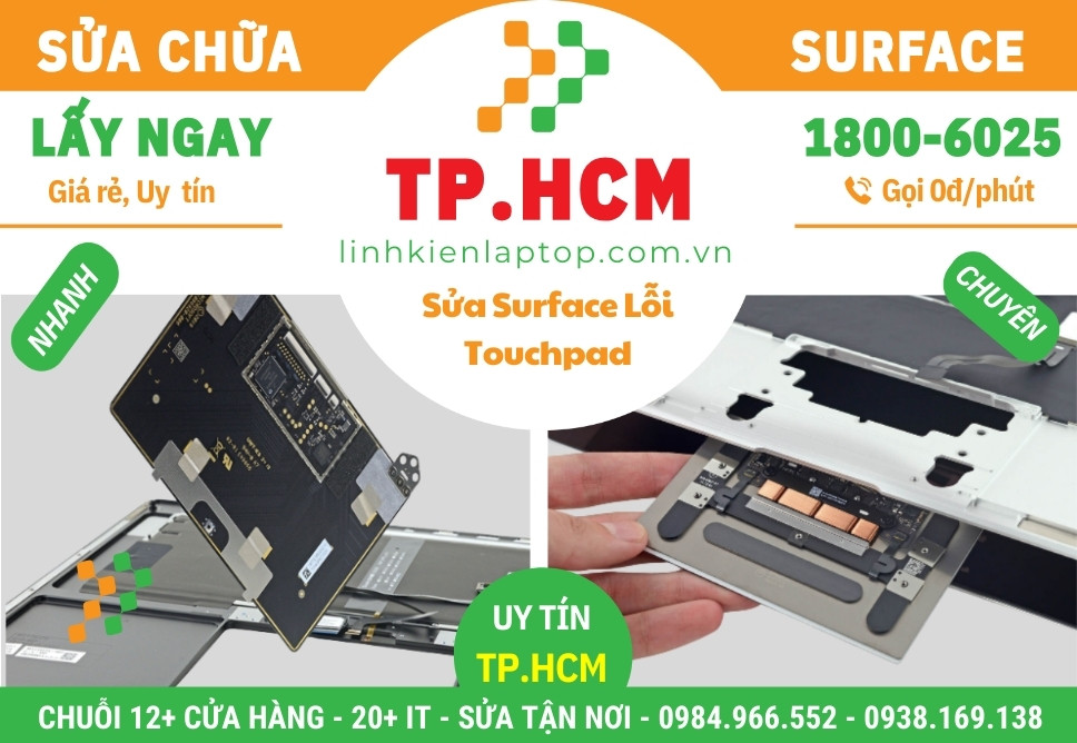 Sửa Surface Lỗi Touchpad – Liệt Cảm Ứng