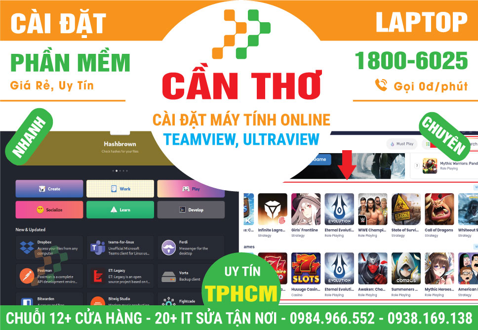 Cài Đặt Máy Tính Online Tại Cần Thơ