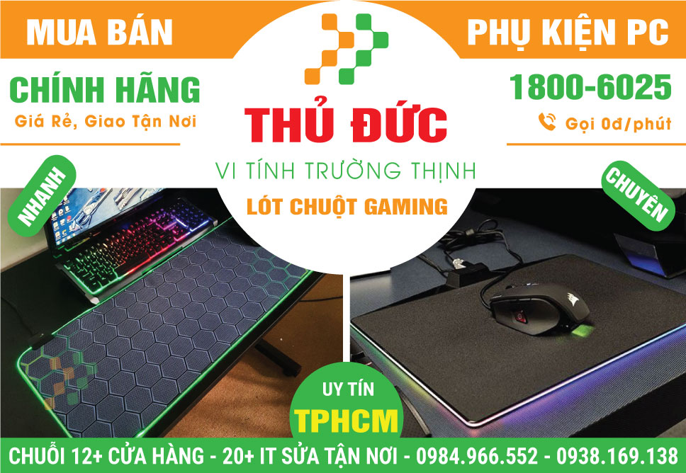 Cửa Hàng Bán Lót Chuột Gaming Tại Quận Thủ Đức | Giá Rẻ, Gần Đây