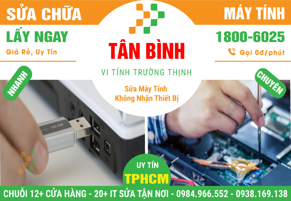 Chỗ Sửa Máy Tính Không Nhận Thiết Bị Sau Cài Win Tại Quận Tân Bình