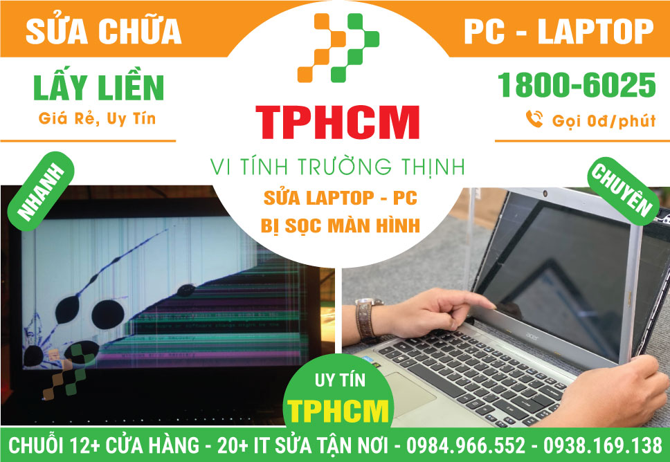 Địa Chỉ Sửa Laptop Bị Sọc Màn Hình TPHCM - Giá Rẻ Tận Nơi