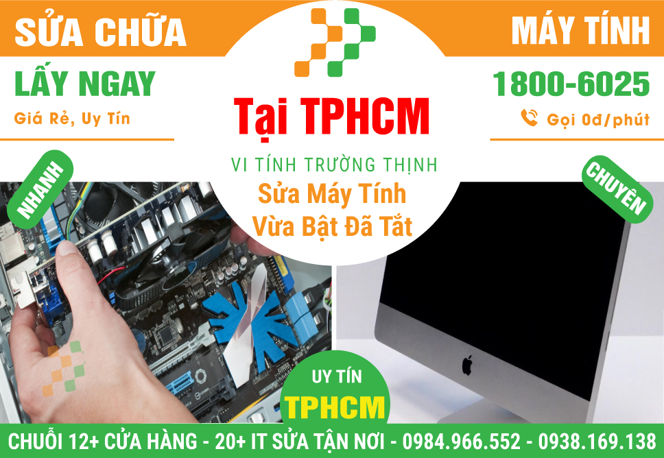 Địa Chỉ Sửa Chữa Máy Tính Vừa Bật Đã Tắt TPHCM Giá Rẻ