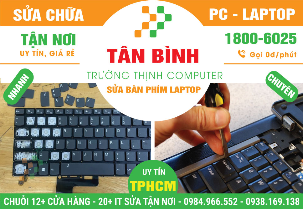 Sửa Bàn Phím Laptop Quận Tân Bình
