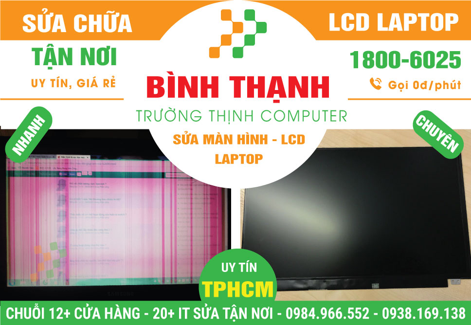Sửa Màn Hình Laptop Quận Bình Thạnh