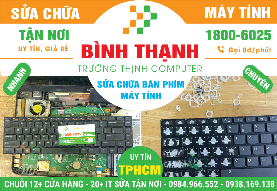 Sửa Bàn Phím Máy Tinh Quận Bình Thạnh - Tận Nơi, Giá Rẻ
