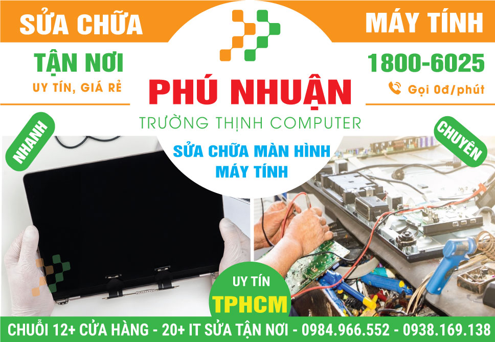 Sửa Màn Hình Máy Tính Quận Phú Nhuận Tận Nơi