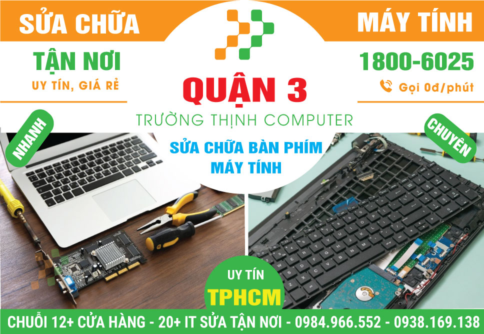 Sửa Bàn Phím Máy Tính Quận 3 Lấy Ngay